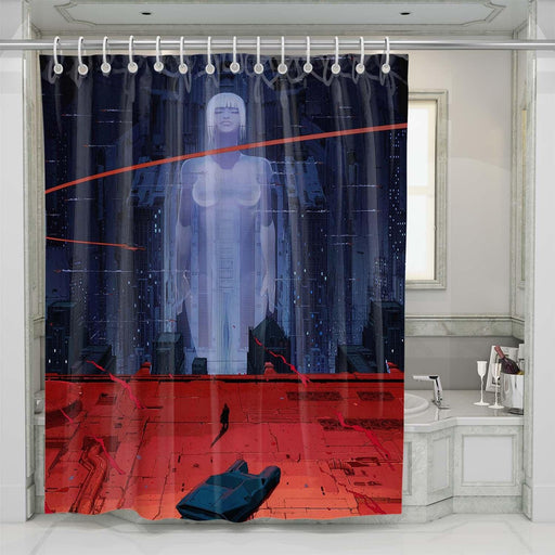 diffrent blade runner animation shower curtains