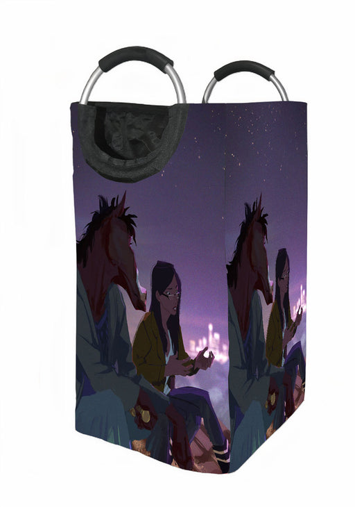 digital painting bojack horseman Laundry Hamper | Laundry Basket