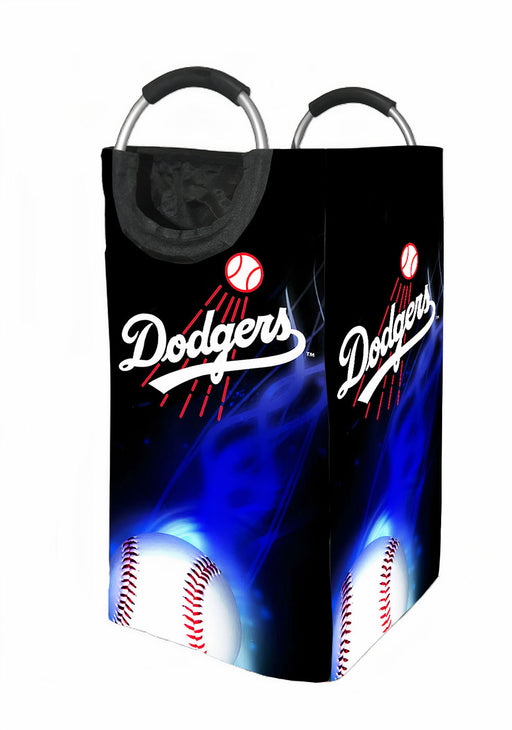 la dodgers baseball logo 1 Laundry Hamper | Laundry Basket