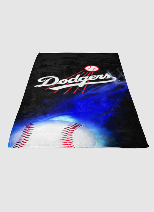 la dodgers baseball logo 1 soft fleece blanket