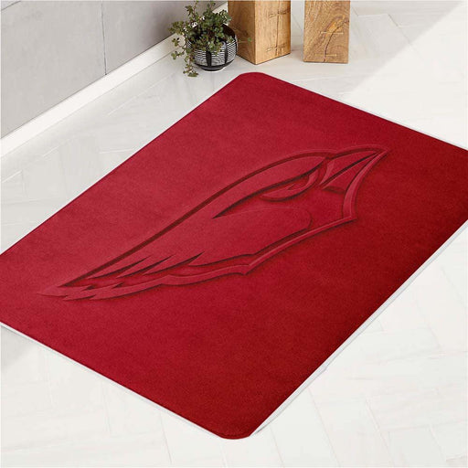 dimension logo red arizona cardinals bath rugs