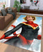 digital painting captain marvel Living room carpet rugs