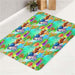 dreamy anime isekai landscape bath rugs