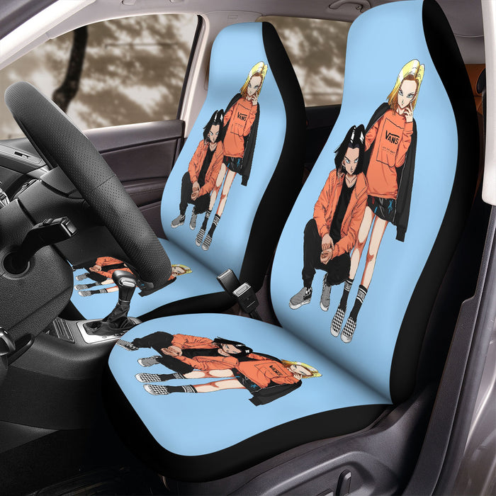 dragon ball couple vans streetwear Car Seat Covers