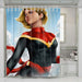 digital painting captain marvel shower curtains