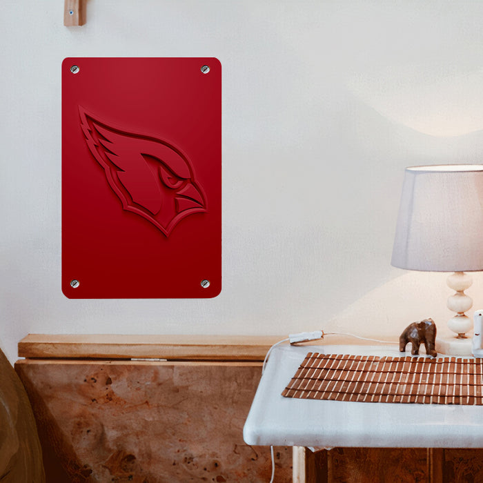 dimension logo red arizona cardinals Poster Metal print wall art