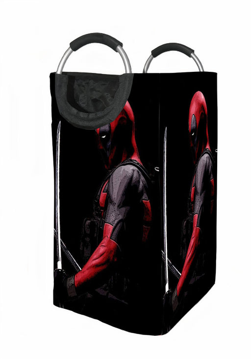 digital painting deadpool Laundry Hamper | Laundry Basket