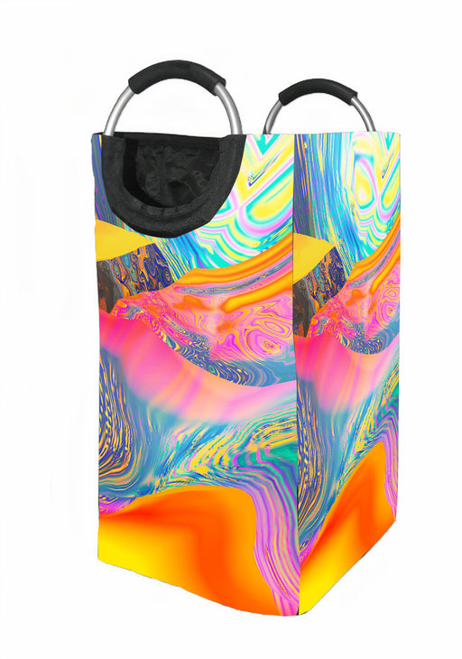 dreamy color turbulence aesthetic Laundry Hamper | Laundry Basket