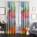 dreamy color turbulence aesthetic window Curtain