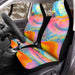 dreamy color turbulence aesthetic Car Seat Covers