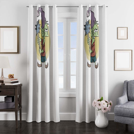 disenchantment character cartoon window Curtain