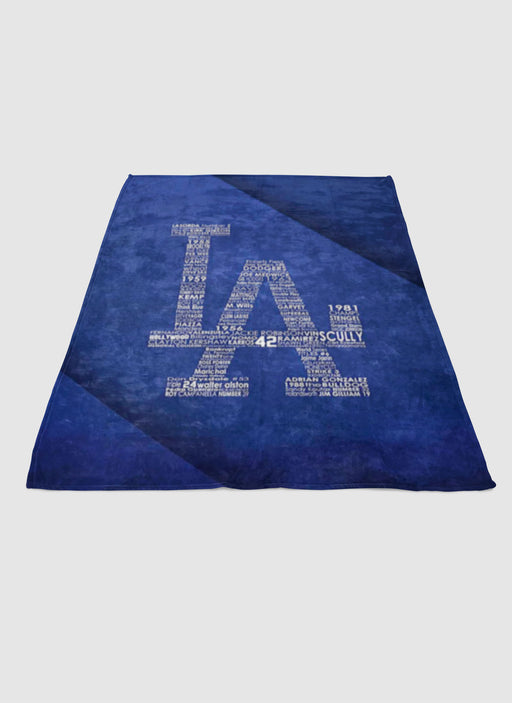 LA Dodgers Style soft fleece blanket