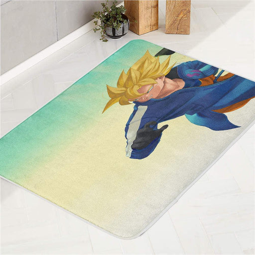 dragon ball super broly fighting bath rugs