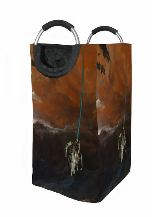 digital painting illustration thrasher Laundry Hamper | Laundry Basket