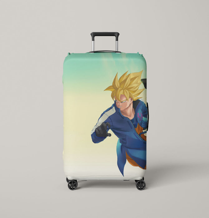 dragon ball super broly fighting Luggage Covers | Suitcase