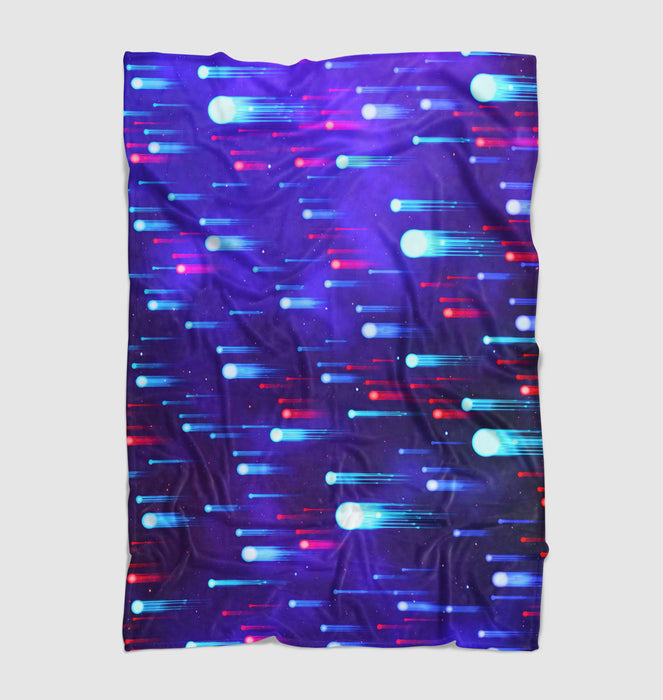 drops nen ball blue and red Ultra soft fleece blanket