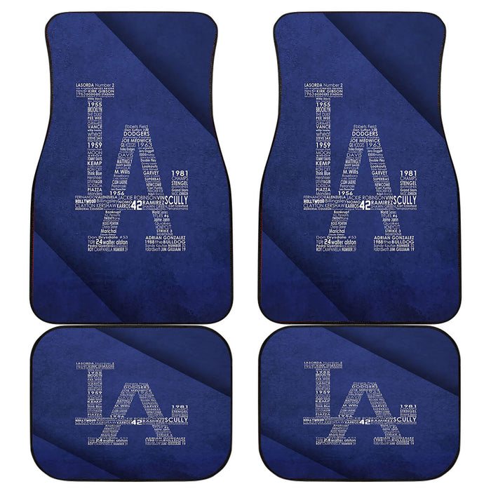 LA Dodgers Style Car floor mats Universal fit