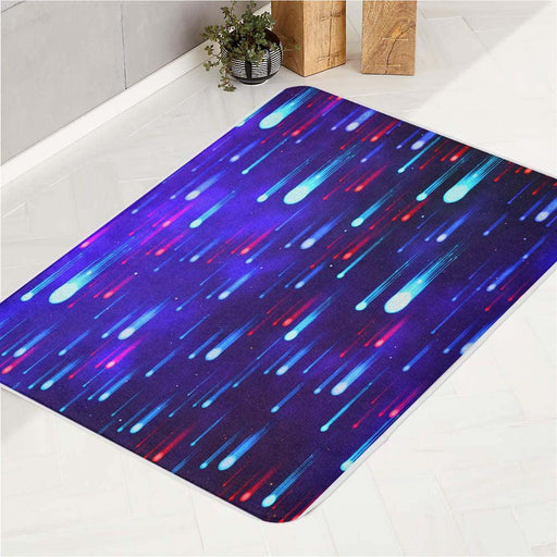 drops nen ball blue and red bath rugs