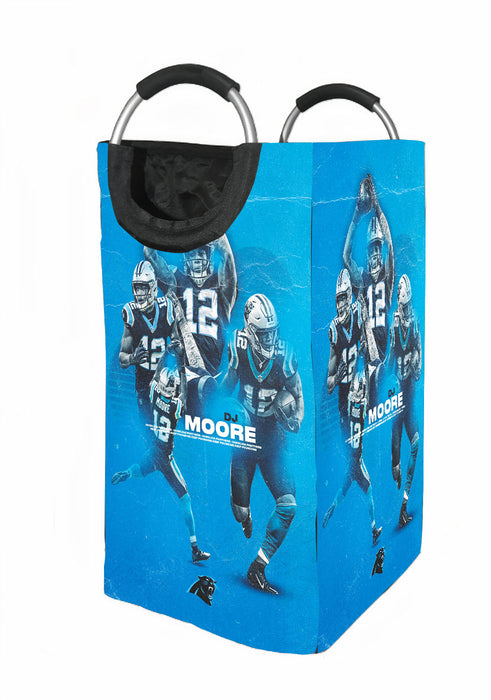 dj moore from carolina panthers nfl player Laundry Hamper | Laundry Basket