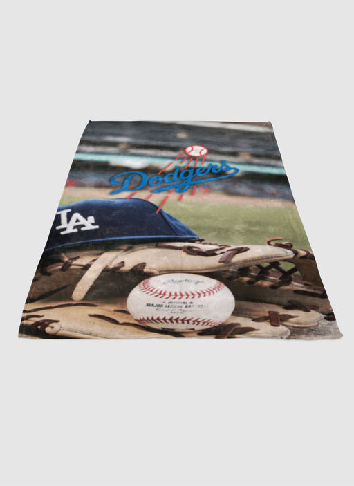 LA Dodgers soft fleece blanket