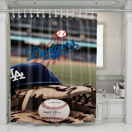 la dodgers shower curtains