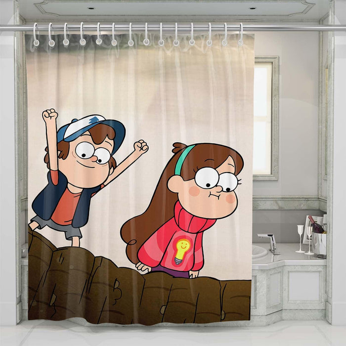 dipper and mabel shower curtains