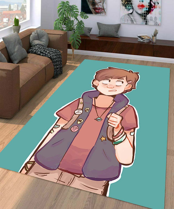 dipper cartoon gravity falls Living room carpet rugs