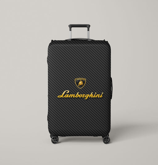 lamborghini logo carbon Luggage Cover | suitcase