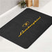 Lamborghini logo carbon bath rugs