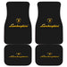 Lamborghini logo carbon Car floor mats Universal fit