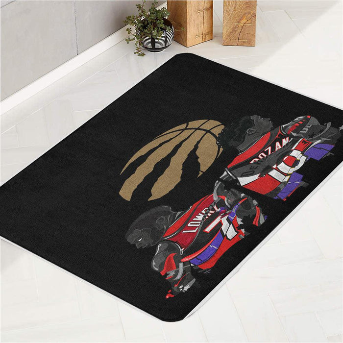 duo player raptors nba bath rugs