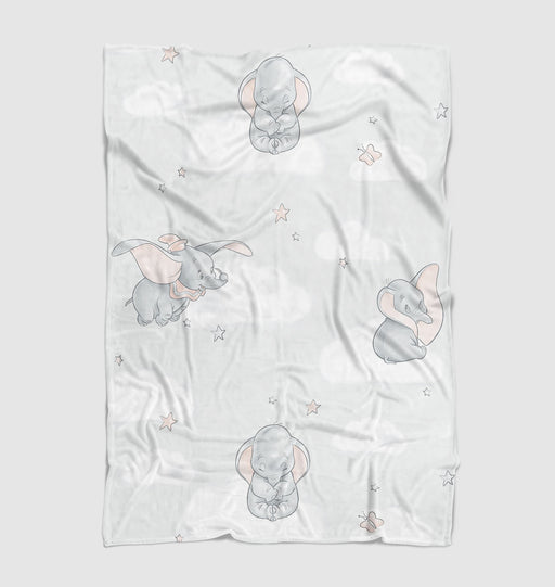 dumbo flying to be free Ultra soft fleece blanket