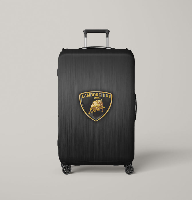 lamborghini metal logo Luggage Cover | suitcase