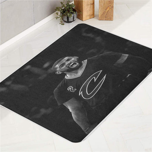 duo tone monochrome kyrie irving cavaliers bath rugs