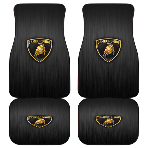 LAMBORGHINI METAL LOGO Car floor mats Universal fit