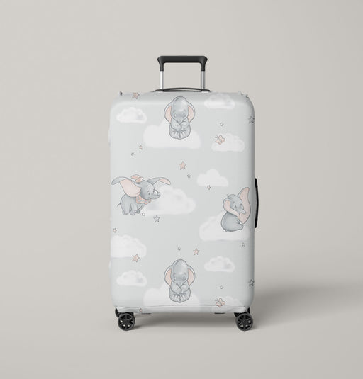 dumbo flying to be free Luggage Cover | suitcase