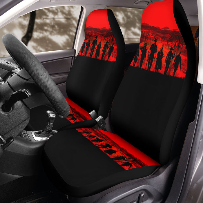 duo tone red dead redemption 2 Car Seat Covers