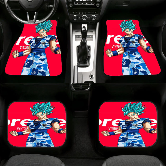 dragon ball x bathing ape supreme Car floor mats Universal fit