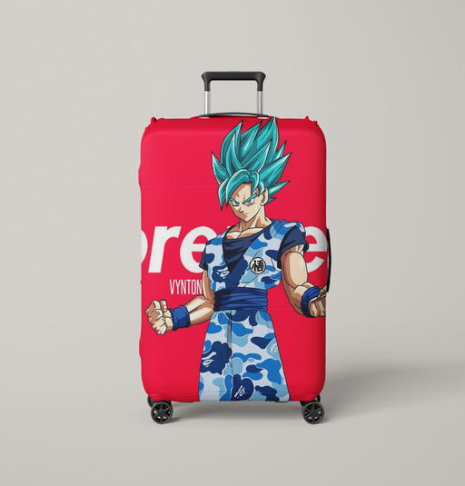 dragon ball x bathing ape supreme Luggage Covers | Suitcase
