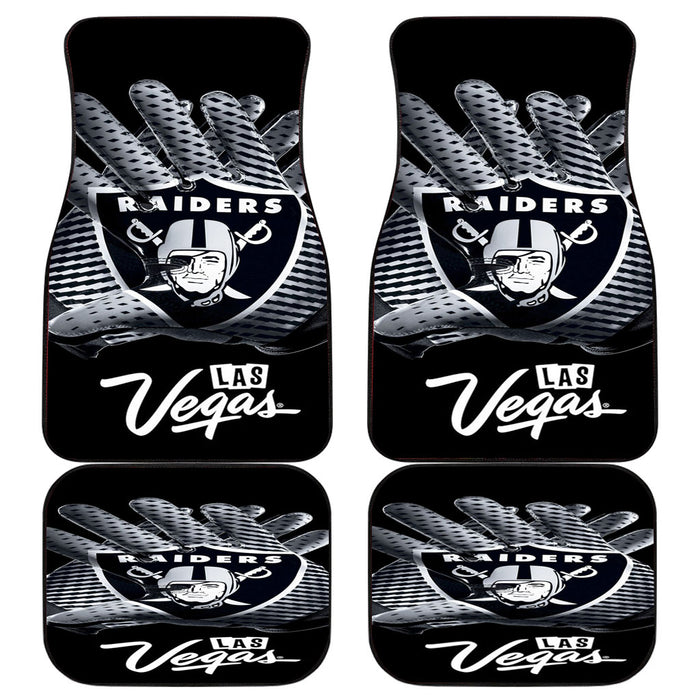 LAS VEGAS RAIDERS GLOVES Car floor mats Universal fit