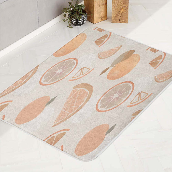 lemon Aesthetic bath rugs