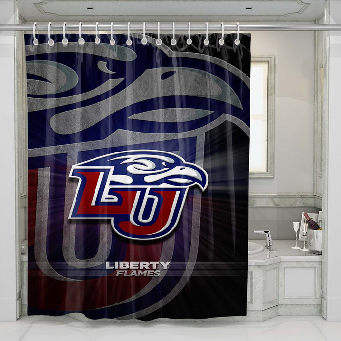 liberty flames shower curtains