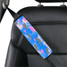 earth sky blue lines Car seat belt cover