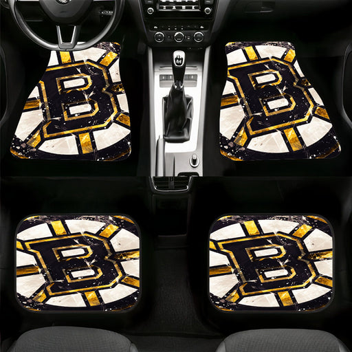 emblem logo boston bruins Car floor mats Universal fit