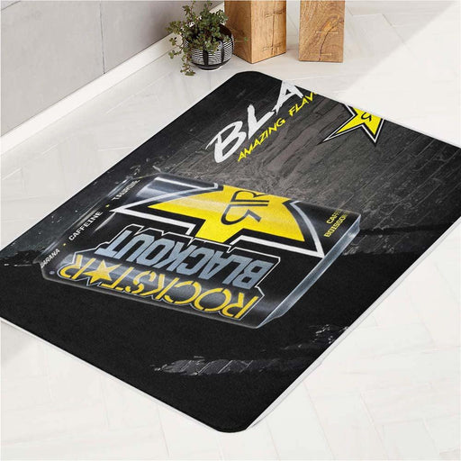 drink rockstar blackout bath rugs