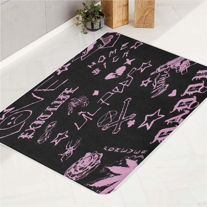 LIL PEEP TATTOO CONCEPT bath rugs