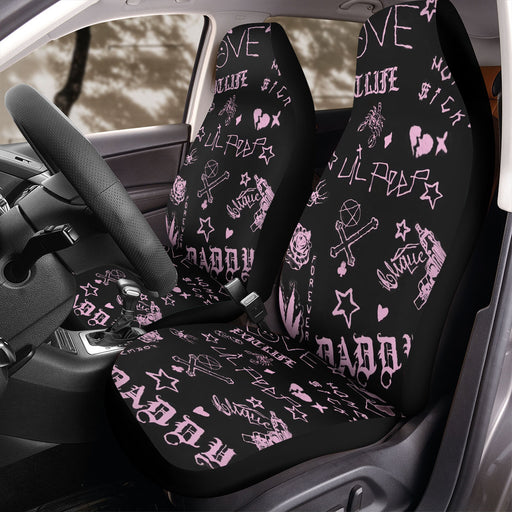 LIL PEEP TATTOO CONCEPT Car Seat Covers