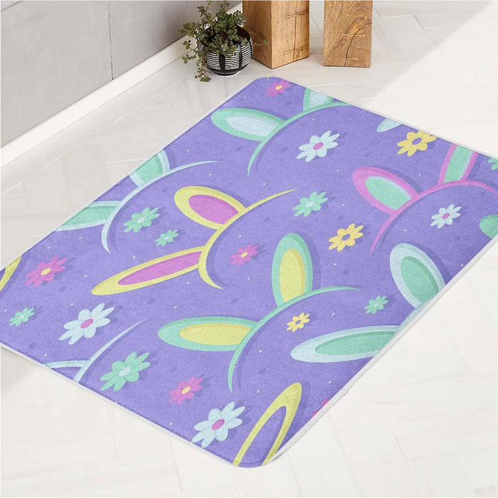 easter bunny headband bath rugs