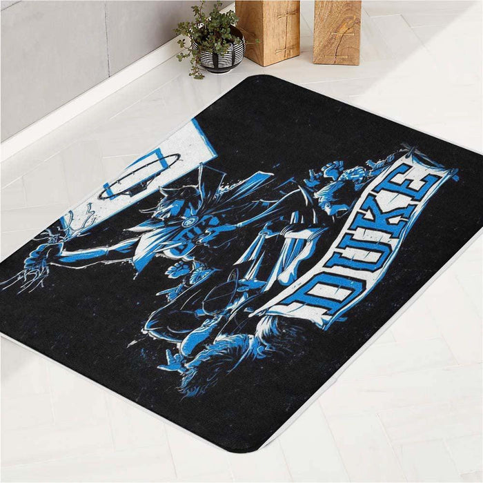 duke basketball illustration bath rugs