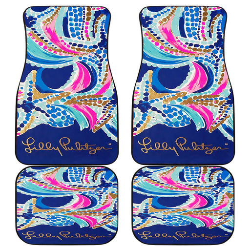 LILLY PULITZER OCEAN JEWELS Car floor mats Universal fit